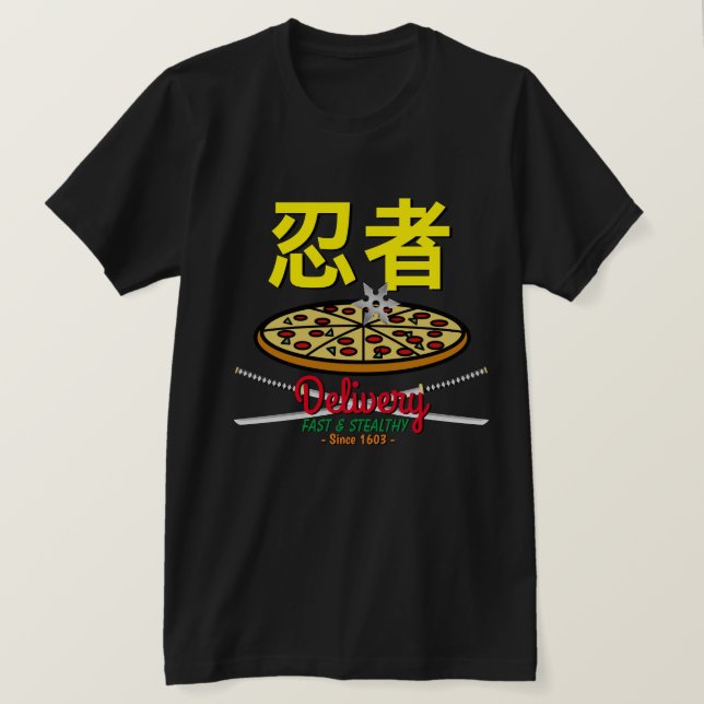 Ninja Pizza Delivery T - Shirt (Design vorne)