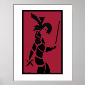 Ninja Print Poster