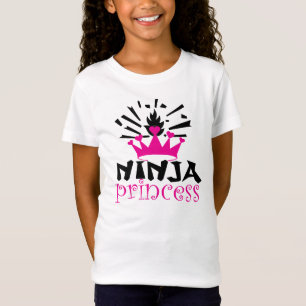 Ninja Prinzessin-Mädchen-T - Shirt