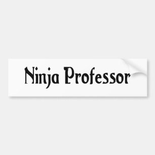 Ninja Professor Sticker Autoaufkleber