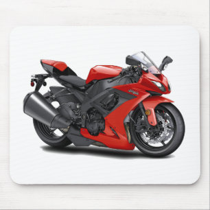 Ninja Rot-Fahrrad Mousepad