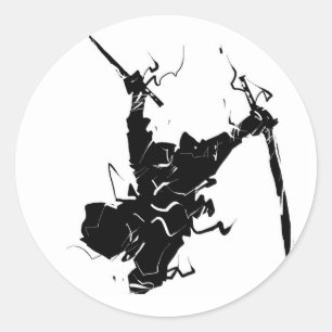 Ninja Runder Aufkleber