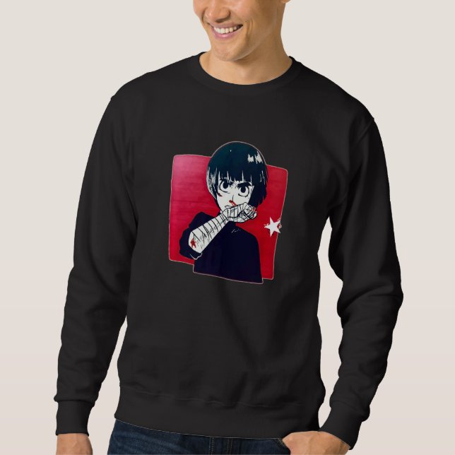 Ninja Samurai Fighter Training Hard Boxing Typ Boy Sweatshirt (Vorderseite)