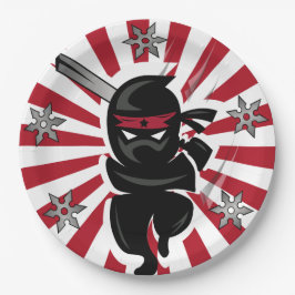 Ninja Samurai Warrior Disposable Paper Tellers Pappteller