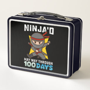 Ninja schlich sich auf May-Weise durch 100 Schulta Metall Brotdose