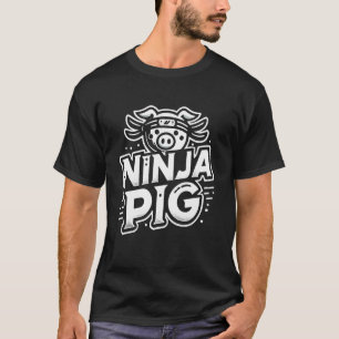 Ninja-Schwein T-Shirt Schwein Ninja