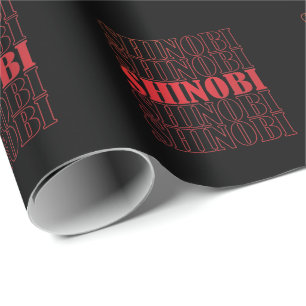 Ninja Shinobi leiser Spion Geschenkpapier