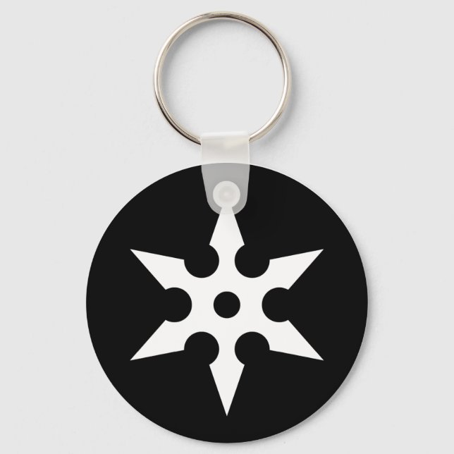 Ninja Shuriken Ideologie Schlüsselanhänger (Vorderseite)
