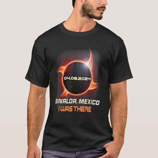 Ninja Shuriken Total Solar Eclipse 2024 Sinaloa T-Shirt (Vorderseite)
