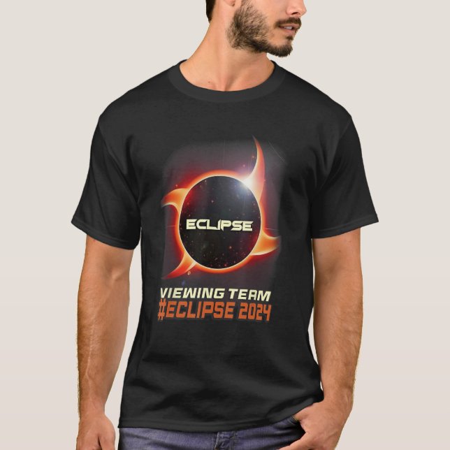 Ninja Shuriken Total Solar Eclipse Viewing Team 20 T-Shirt (Vorderseite)
