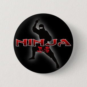 Ninja Silhouette Button