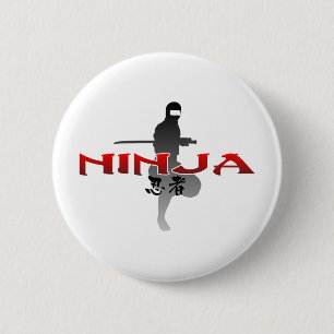 Ninja Silhouette Button