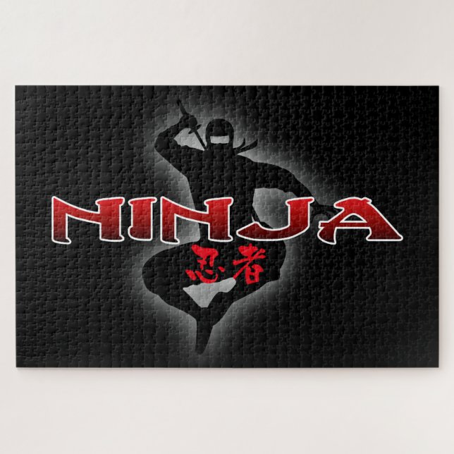 Ninja Silhouette Puzzle (Horizontal)