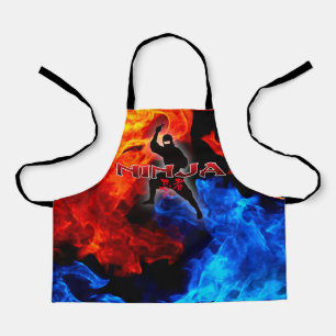 Ninja Silhouette Schürze