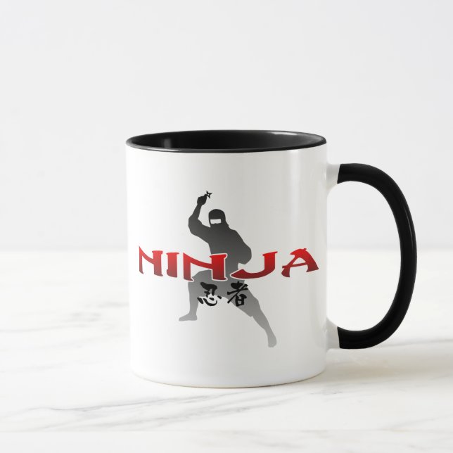 Ninja Silhouette Tasse (Rechts)