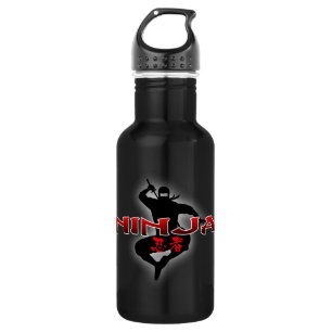 Ninja Silhouette Trinkflasche