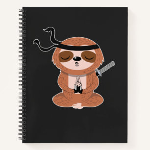 Ninja Sloth Notizbuch