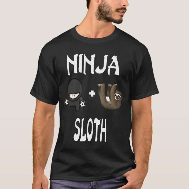 Ninja Sloth Sloth Ninja Shirt (Vorderseite)