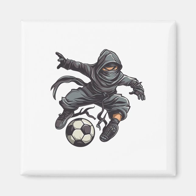 Ninja Soccer I Kinderfußball  Magnet (Vorne)