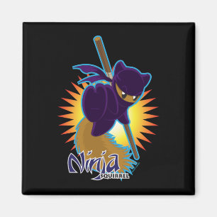 Ninja Squirrel Magnet