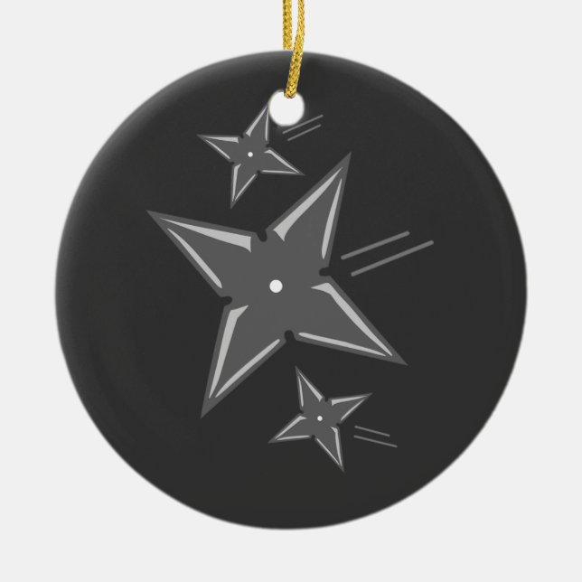 Ninja Stars Keramikornament (Vorne)