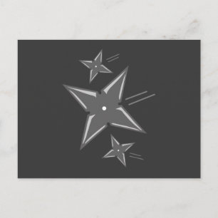 Ninja Stars Postkarte