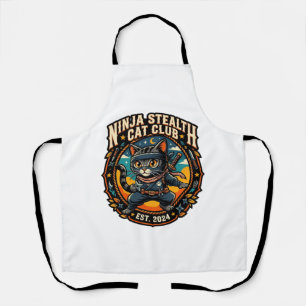 Ninja-Stealth-Katze Katzenmutter-Geschenkidee - Ni Schürze