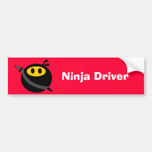 Ninja stellen gegenüber autoaufkleber