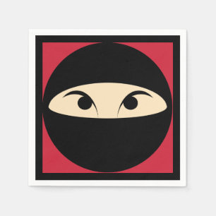 Ninja stellen gegenüber serviette