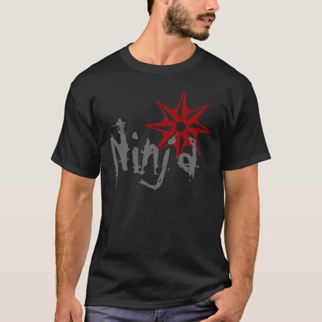 Ninja Stern-Shirt T-Shirt (Vorderseite)