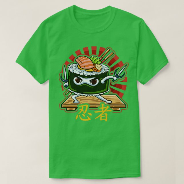 Ninja Sushi Japan T-Shirt (Design vorne)
