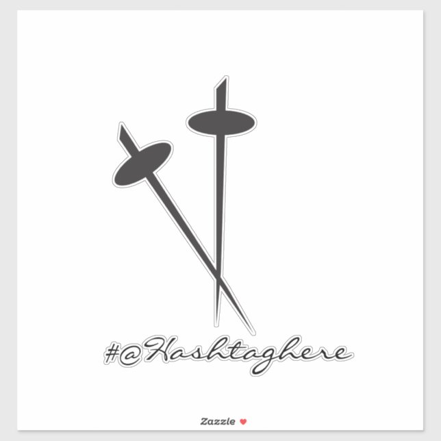 Ninja Sword Black Name Script Car Sticker (Blatt)