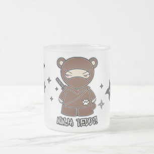 Ninja Teddybär! Mit Shurikens Tasse