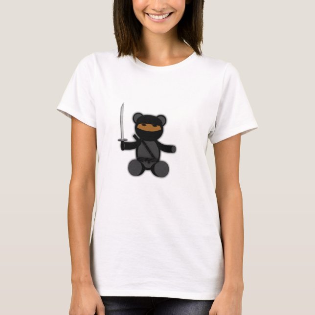 Ninja Teddybär T-Shirt (Vorderseite)