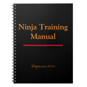 Ninja Training Manual Notebooks - Individuelle Abd Notizblock