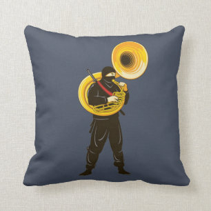 Ninja Trompeter Kissen
