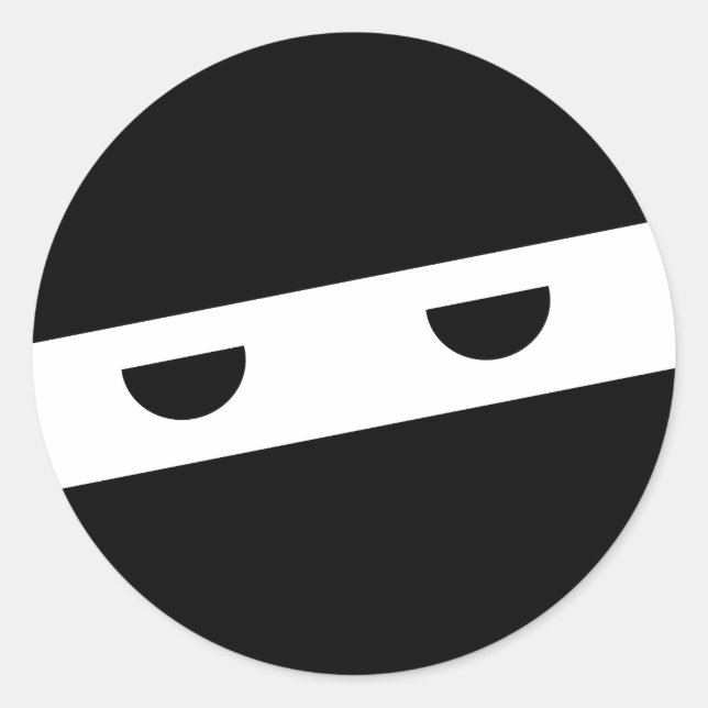 Ninja Tumbler Runder Aufkleber (Vorderseite)