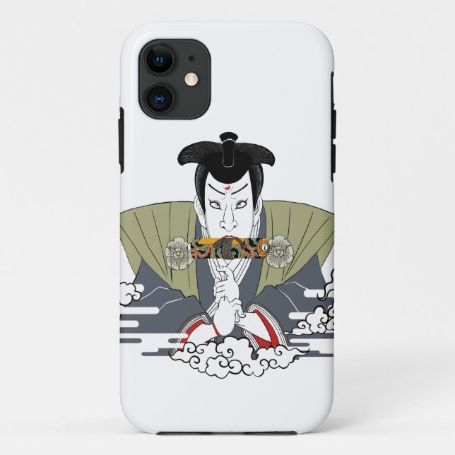 Ninja Ukiyo-e Art Case-Mate iPhone Hülle (Rückseite)