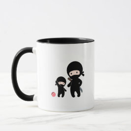 Ninja Vater und Kind Tasse