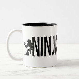 "Ninja verschwinden " Zweifarbige Tasse