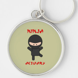 Ninja Versicherungsmathematiker Schlüsselanhänger