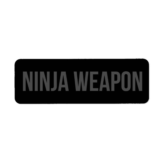 Ninja-Waffen-Aufkleber (Vorne)