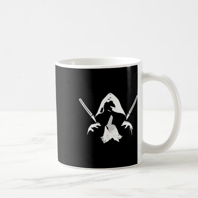 Ninja Warrior Bushido Samurai Sword Fighter Martia Kaffeetasse (Rechts)