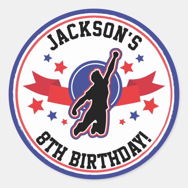 Ninja Warrior Circle / Round Stickers (Vorderseite)