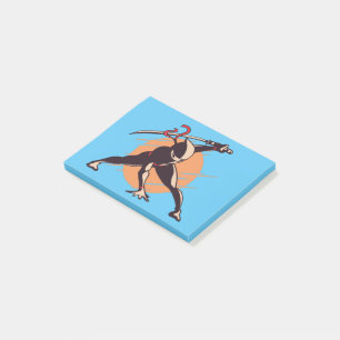 Ninja Warrior Design Post-it Klebezettel