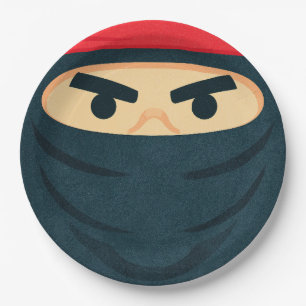 Ninja Warrior Geburtstagspapierplatte Pappteller