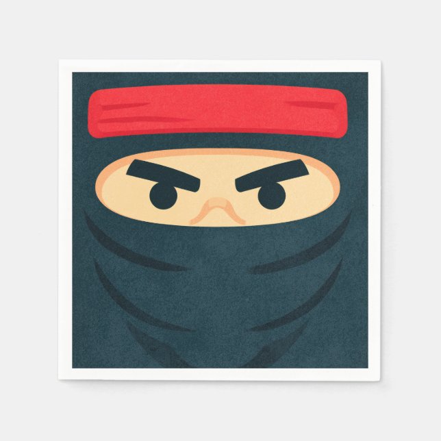 Ninja Warrior Geburtstagspartys Servietten (Vorderseite)