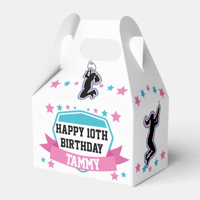 Ninja Warrior Girls Birthday Favour Box Geschenkschachtel (Vorderseite)
