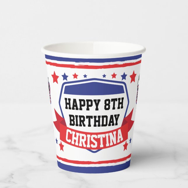 Ninja Warrior Girls Birthday Party Paper Cups Pappbecher (Links)