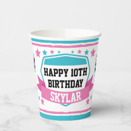 Ninja Warrior Girls Birthday Party Paper Cups Pappbecher